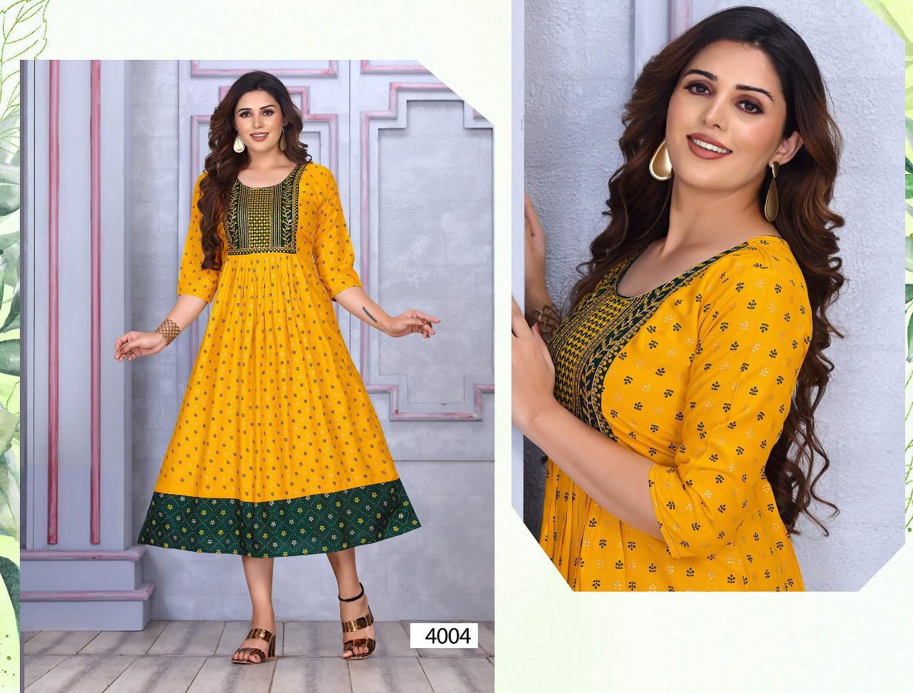 Golden Fashion Forever 1 Ethnic Wear Wholesale  Anarkali Kurti Collection